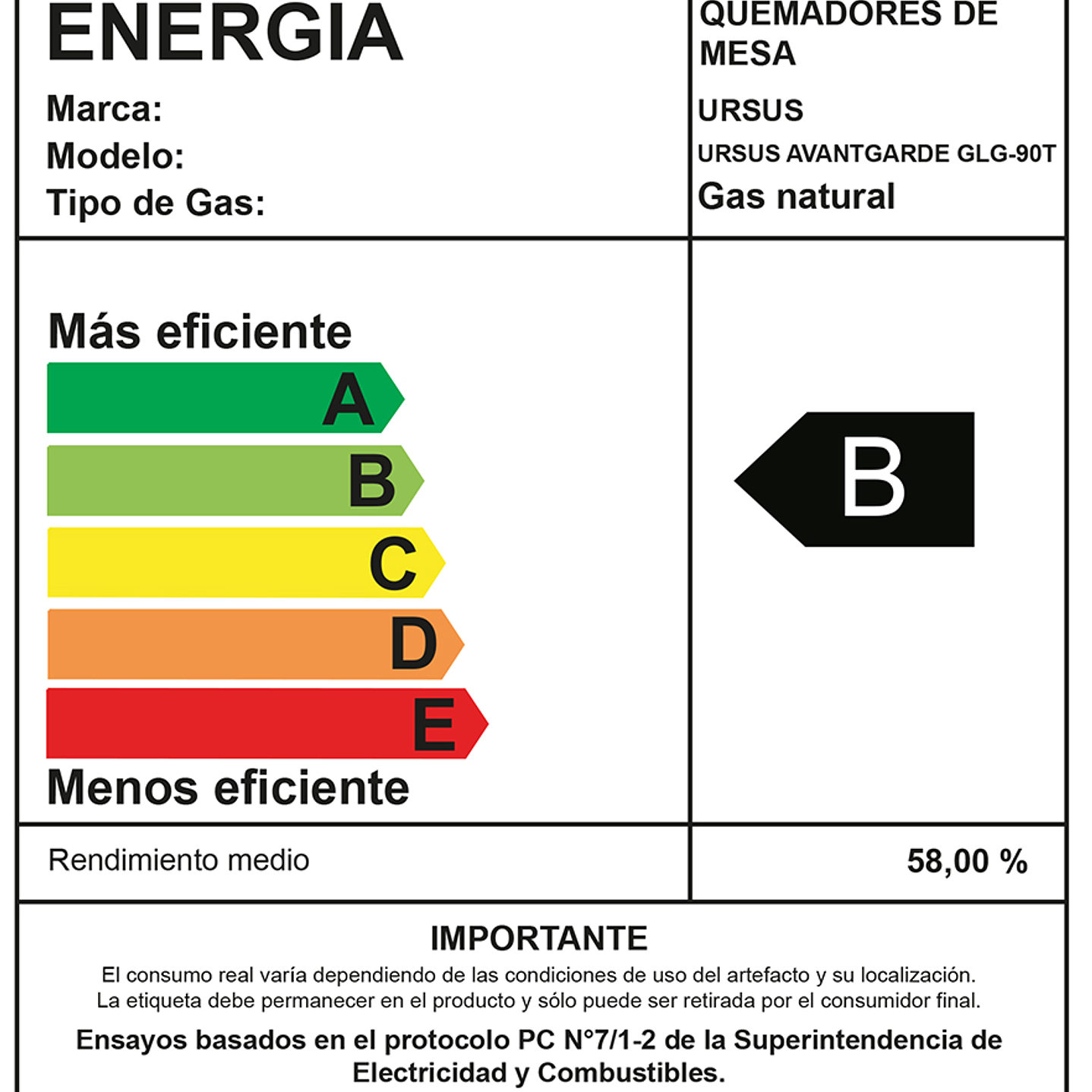 Encimera a Gas Natural 5 Quemadores Avantgarde GLG-90T 4