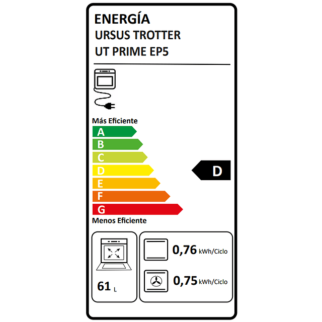 Horno eléctrico UT Prime EP5