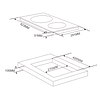 ENCIMERA VITRO UT-VCT 2P INOX