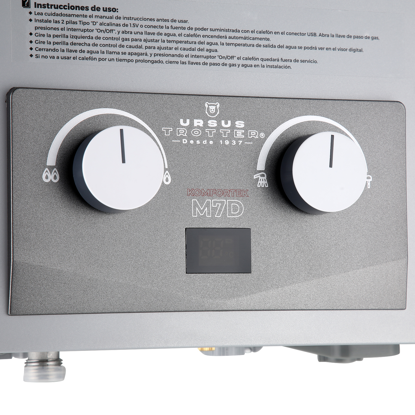 Calefón Tiro Natural 7 Litros Gas Licuado Komfortek UT M7-D 9