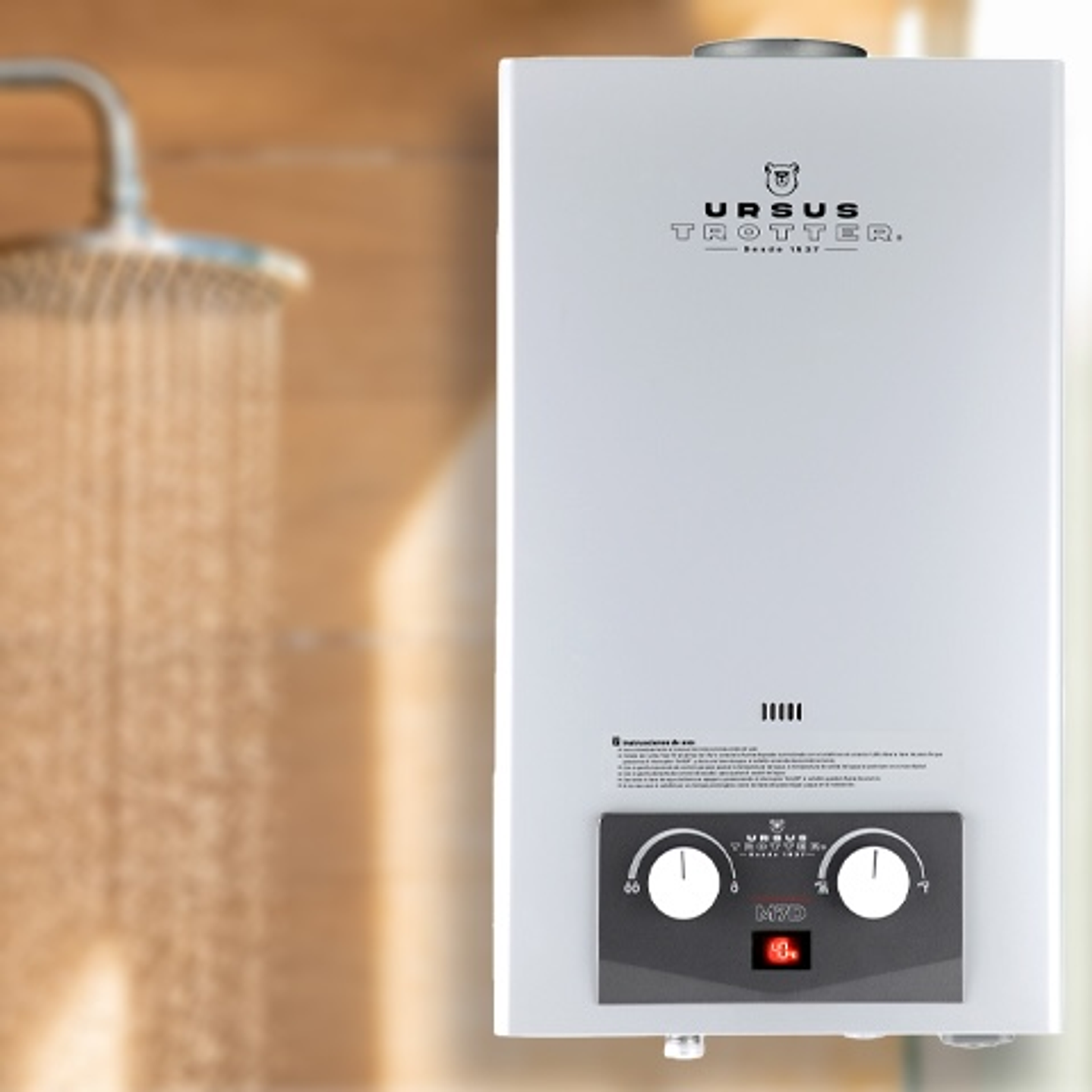 Calefón Tiro Natural 7 Litros Gas Licuado Komfortek UT M7-D 11