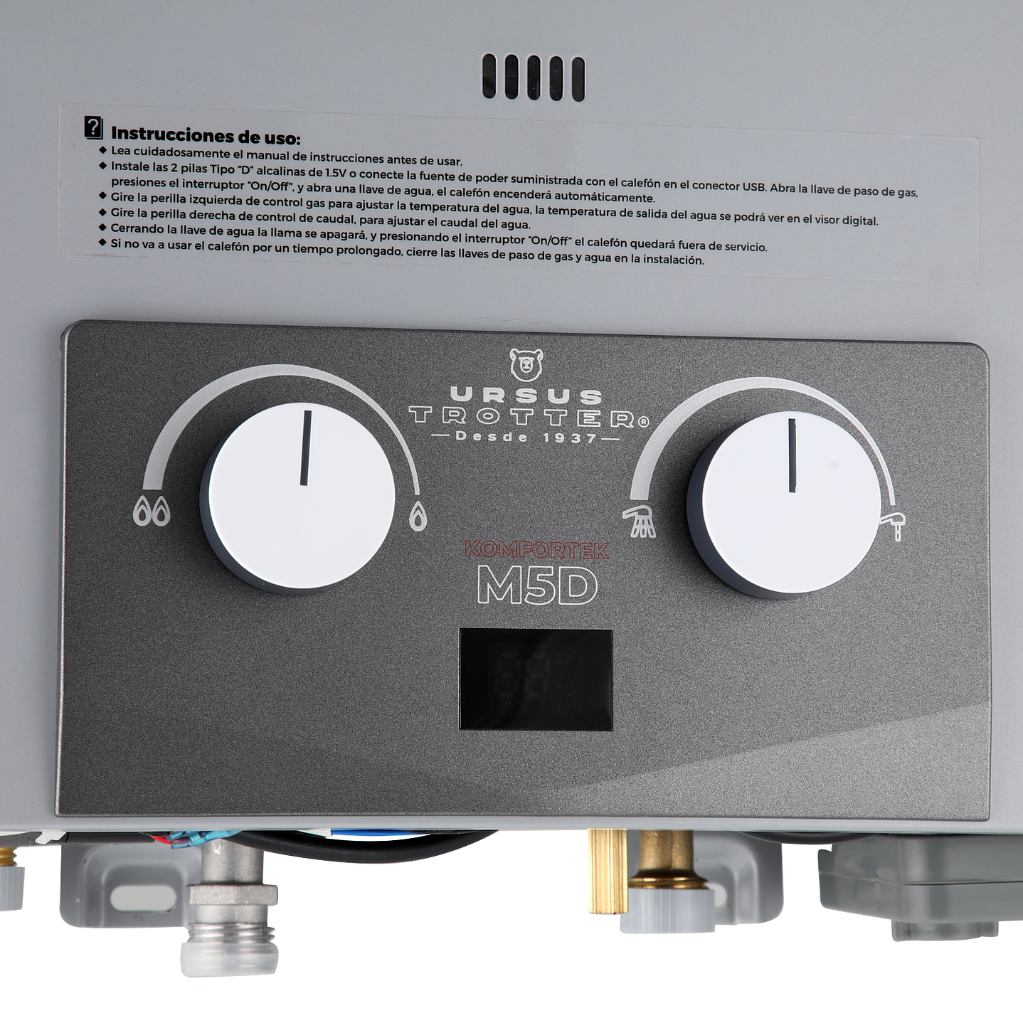 Calefón Tiro Natural 5 Litros Gas Natural Komfortek UT M5-D 5