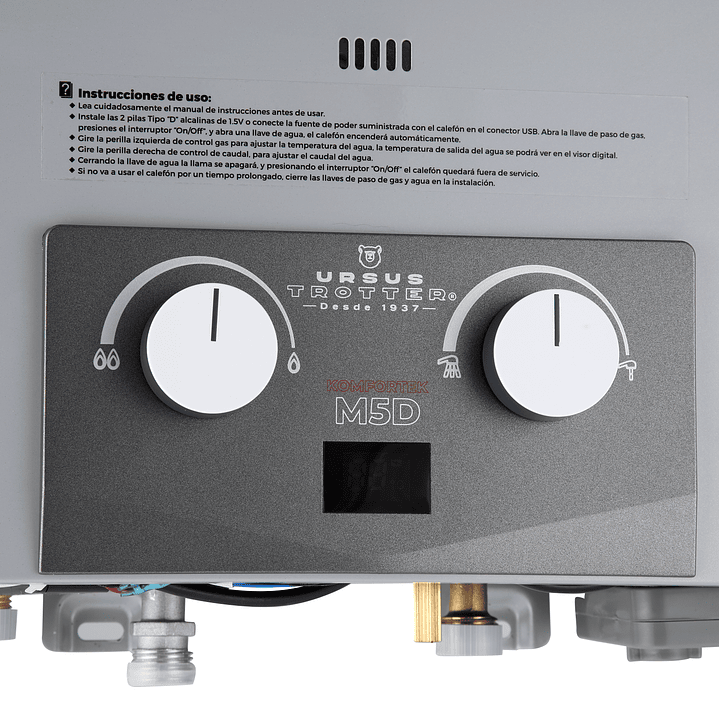 Calefón Tiro Natural 5 Litros Gas Natural Komfortek UT M5-D 5