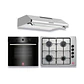 Kit empotrable G4 - Gas natural / FF60 Inox 1M  / Horno eléctrico EPC4 NIGHT DL - Miniatura 1