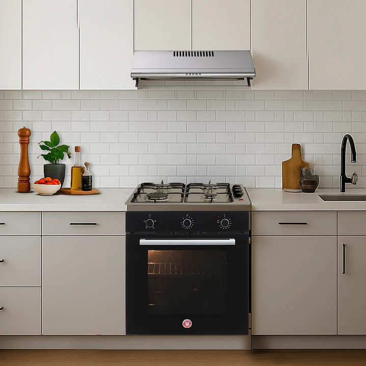 Kit empotrable G4 - Gas natural / FF60 Inox 1M  / Horno eléctrico EPC4 NIGHT DL 5