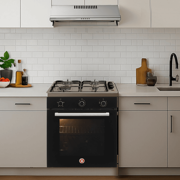 Kit empotrable G4 - Gas Licuado / FF60 Inox 1M  / Horno eléctrico EPC4 NIGHT DL 5