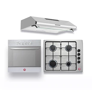 Kit empotrable G4 - Gas Licuado / FF60 Inox 1M  / Horno eléctrico EPC4 Reflex DL