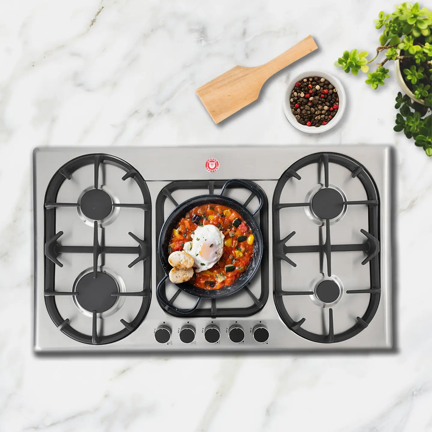 Encimera a Gas Natural 5 Quemadores Prime GT5 7