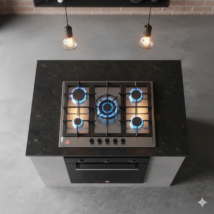 Kit Empotrable GT5.7 - Gas Natural / Horno Eléctrico EPC4 NIGHT DL 7