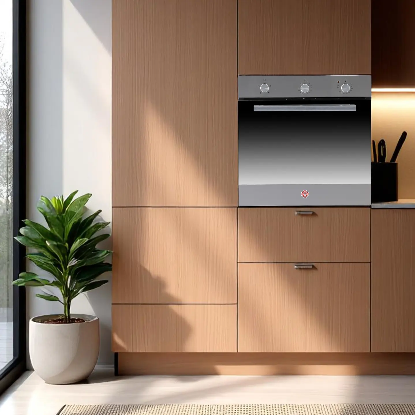 Kit Empotrable GS-75 - Gas Licuado / Campana UT-FF80 INOX 2M / Horno Eléctrico EPC4 Reflex DL 5