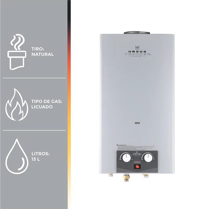 Calefón Tiro Natural 13 Litros Gas Licuado Komfortek UT M13-D 2