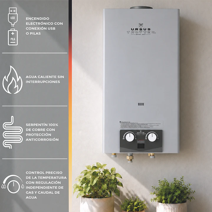 Calefón Tiro Natural 13 Litros Gas Licuado Komfortek UT M13-D 3