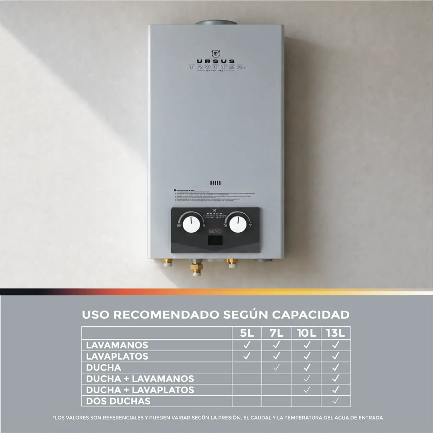Calefón Tiro Natural 7 Litros Gas Licuado Komfortek UT M7-D 5