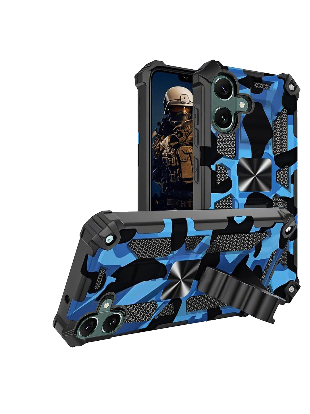 Carcasa Antigolpe Armor Camuflaje Militar Para Samsung Galaxy A07 4G 1