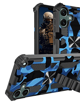 Carcasa Antigolpe Armor Camuflaje Militar Para Samsung Galaxy A07 4G