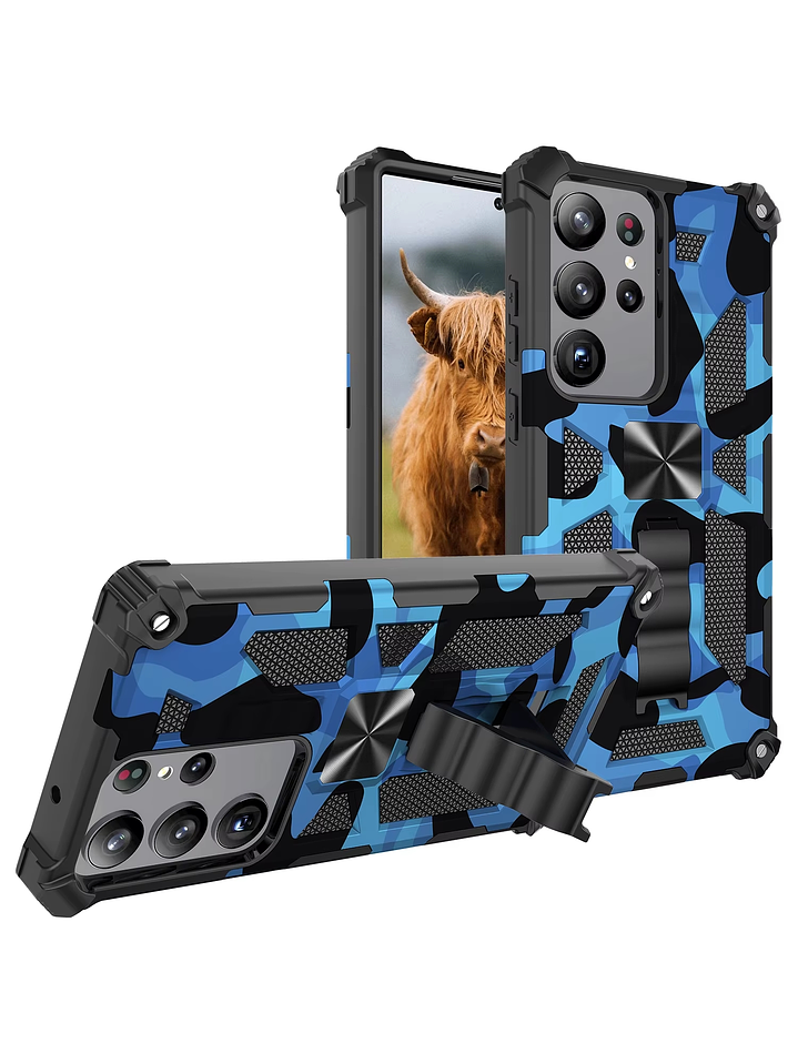 Carcasa Antigolpe Armor Camuflaje Militar Para Samsung Galaxy S24 Ultra 1