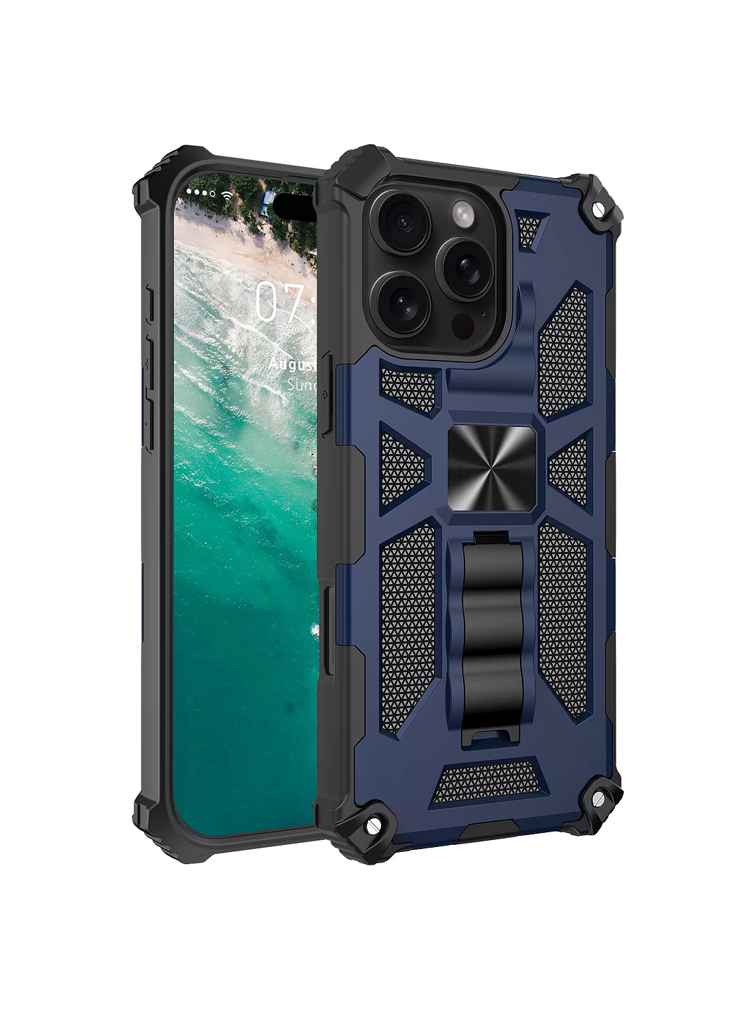 Carcasa Antigolpe Armor Reforzada Para iPhone 16 pro 3