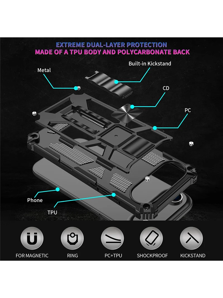 Carcasa Antigolpe Armor Reforzada Para iPhone 17 Air 6