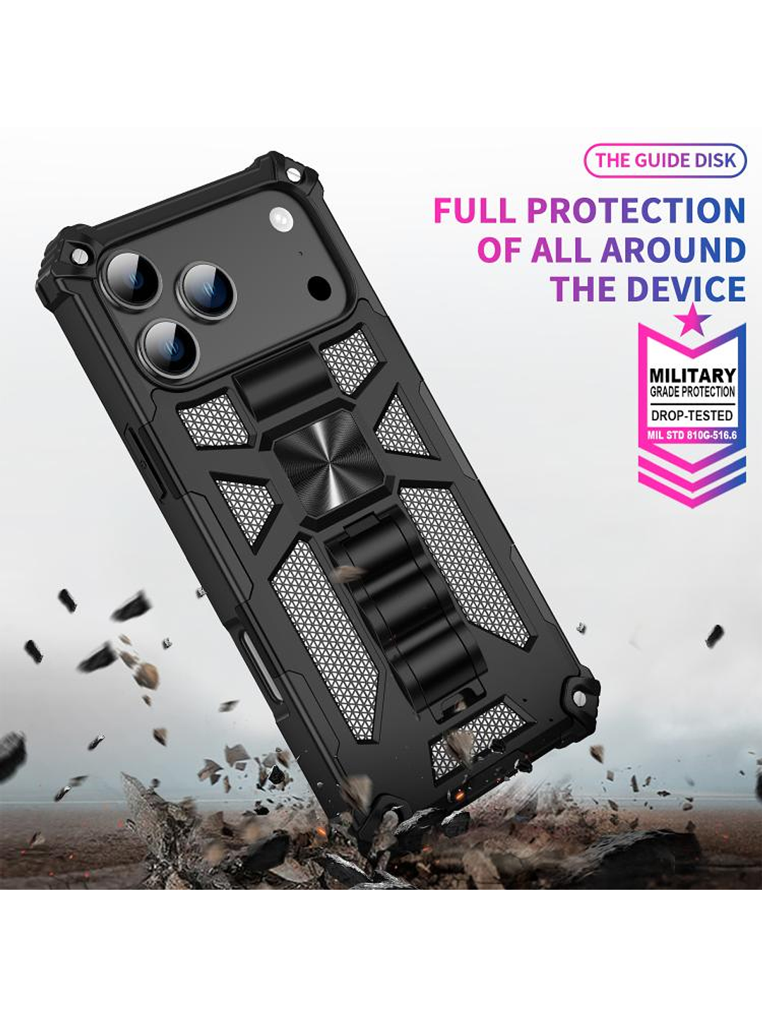 Carcasa Antigolpe Armor Reforzada Para iPhone 17 Pro 7