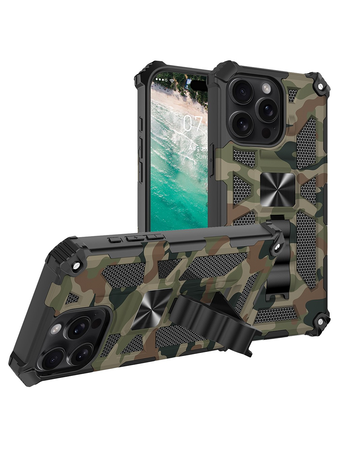 Carcasa Antigolpe Armor Reforzada Para iPhone 16 pro max 1