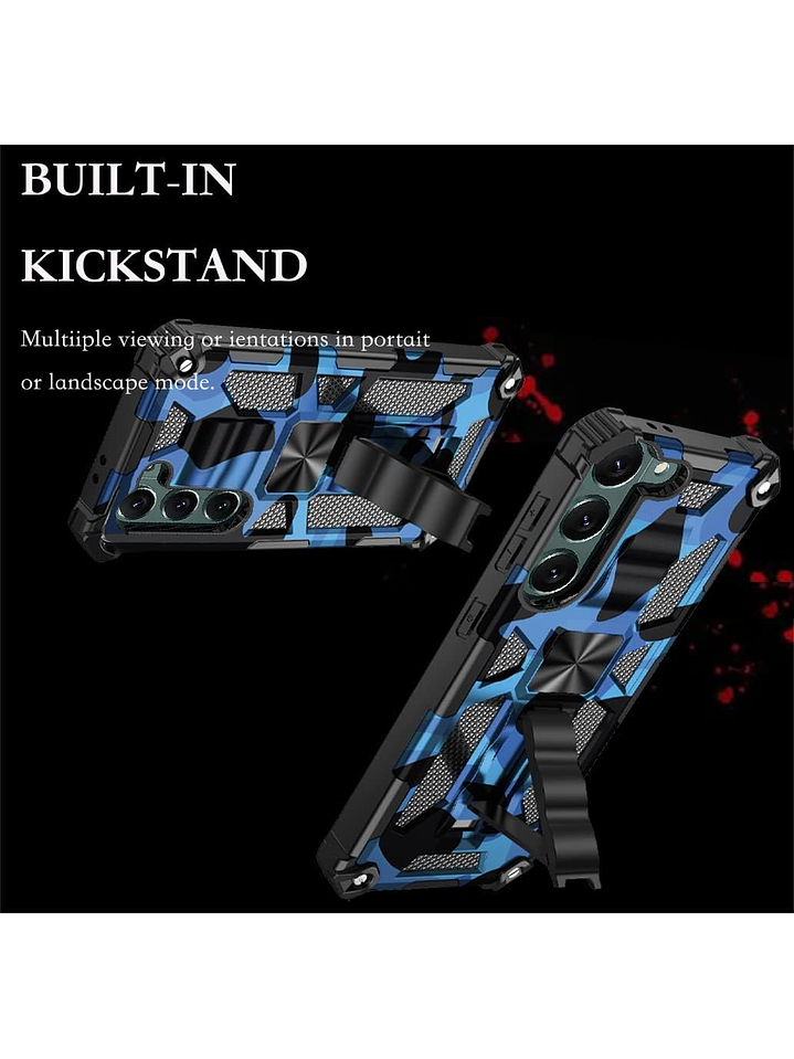 Carcasa Antigolpe Armor Camuflaje Militar Para Samsung Galaxy S24 FE 4