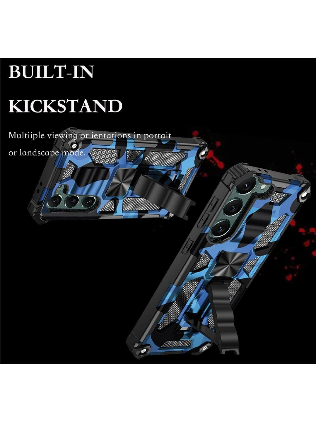 Carcasa Antigolpe Armor Camuflaje Militar Para Samsung Galaxy S24+/S25+ 4