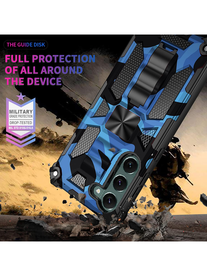 Carcasa Antigolpe Armor Camuflaje Militar Para Samsung Galaxy A56 5G 8