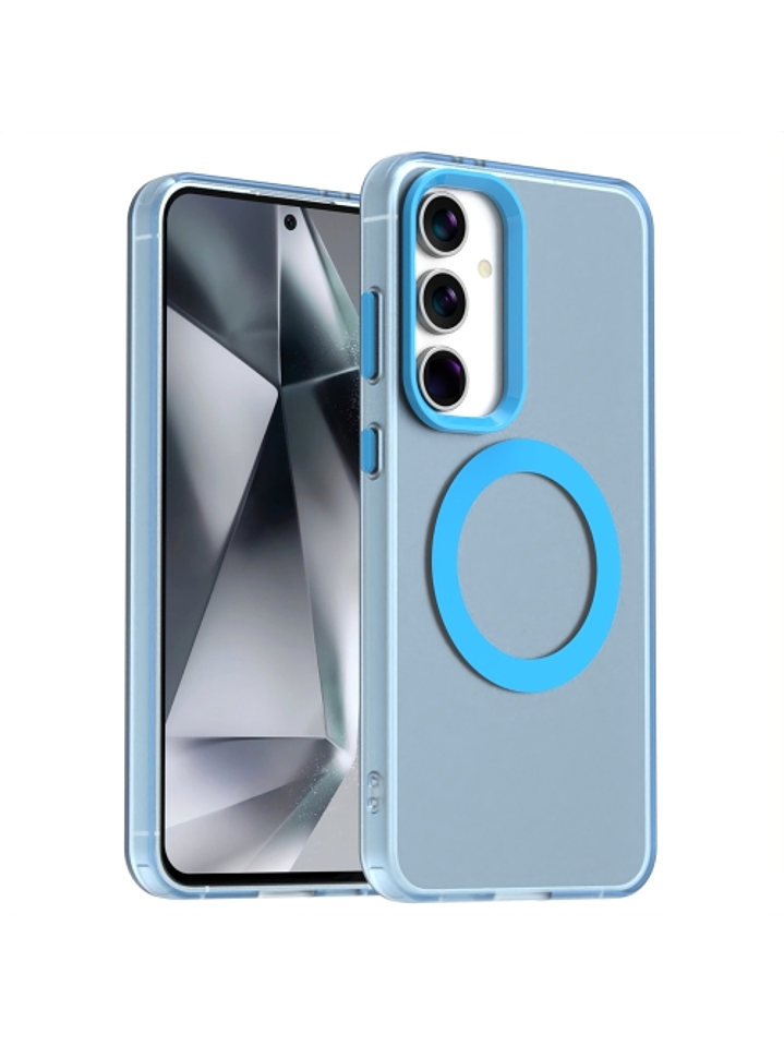 Carcasa Compatible Carga Magnética Mate Para Samsung Galaxy S25 FE 3