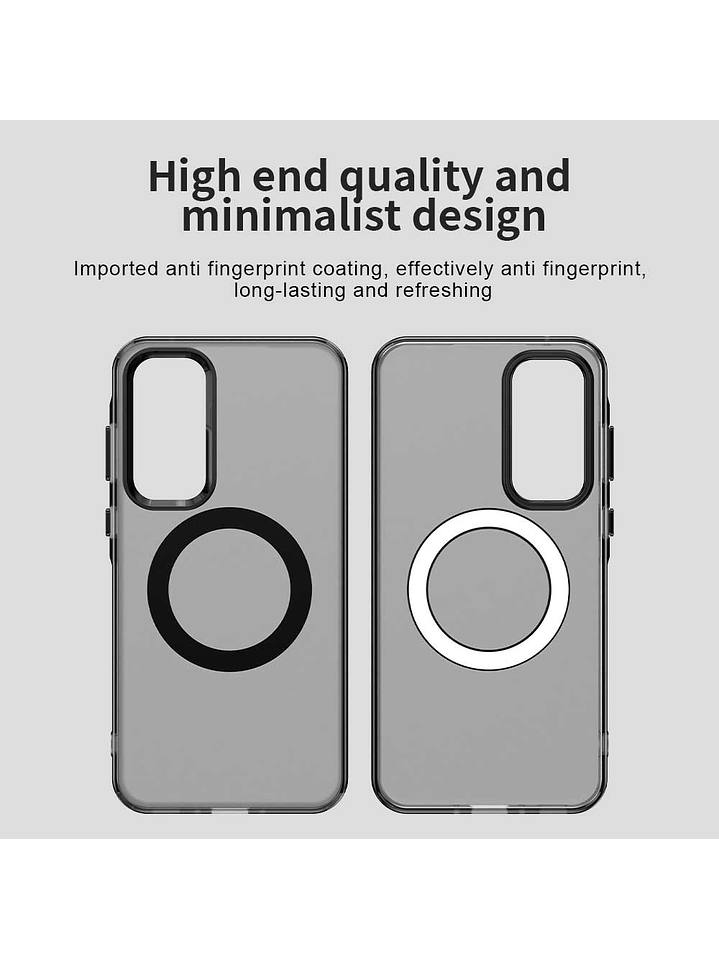 Carcasa Compatible Carga Magnética Mate Para Samsung Galaxy S25 FE 8