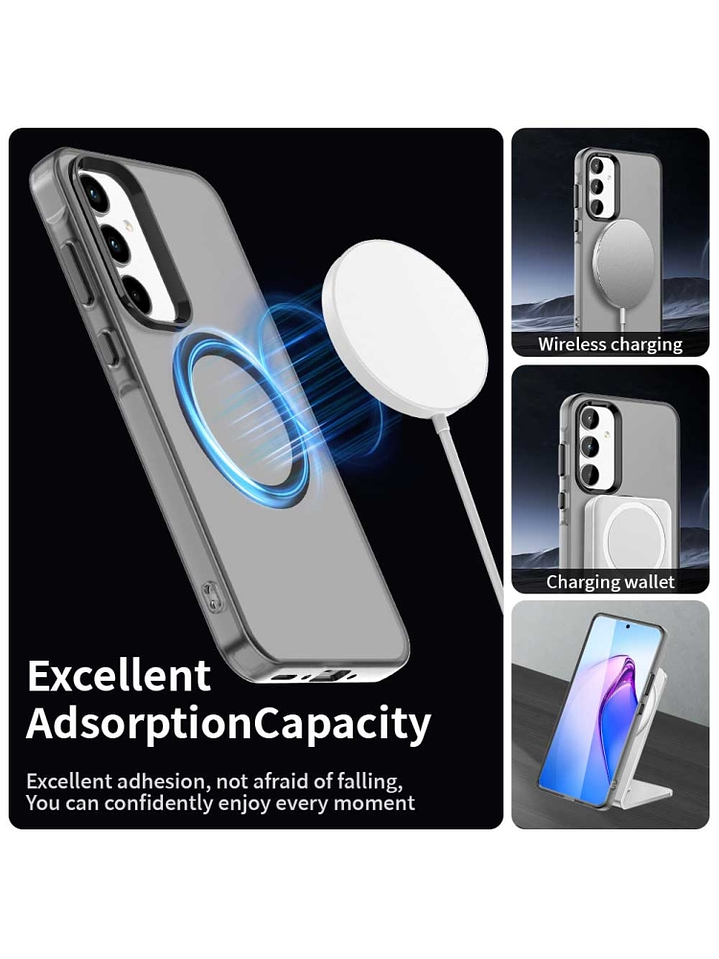 Carcasa Compatible Carga Magnética Mate Para Samsung Galaxy S25 FE 9