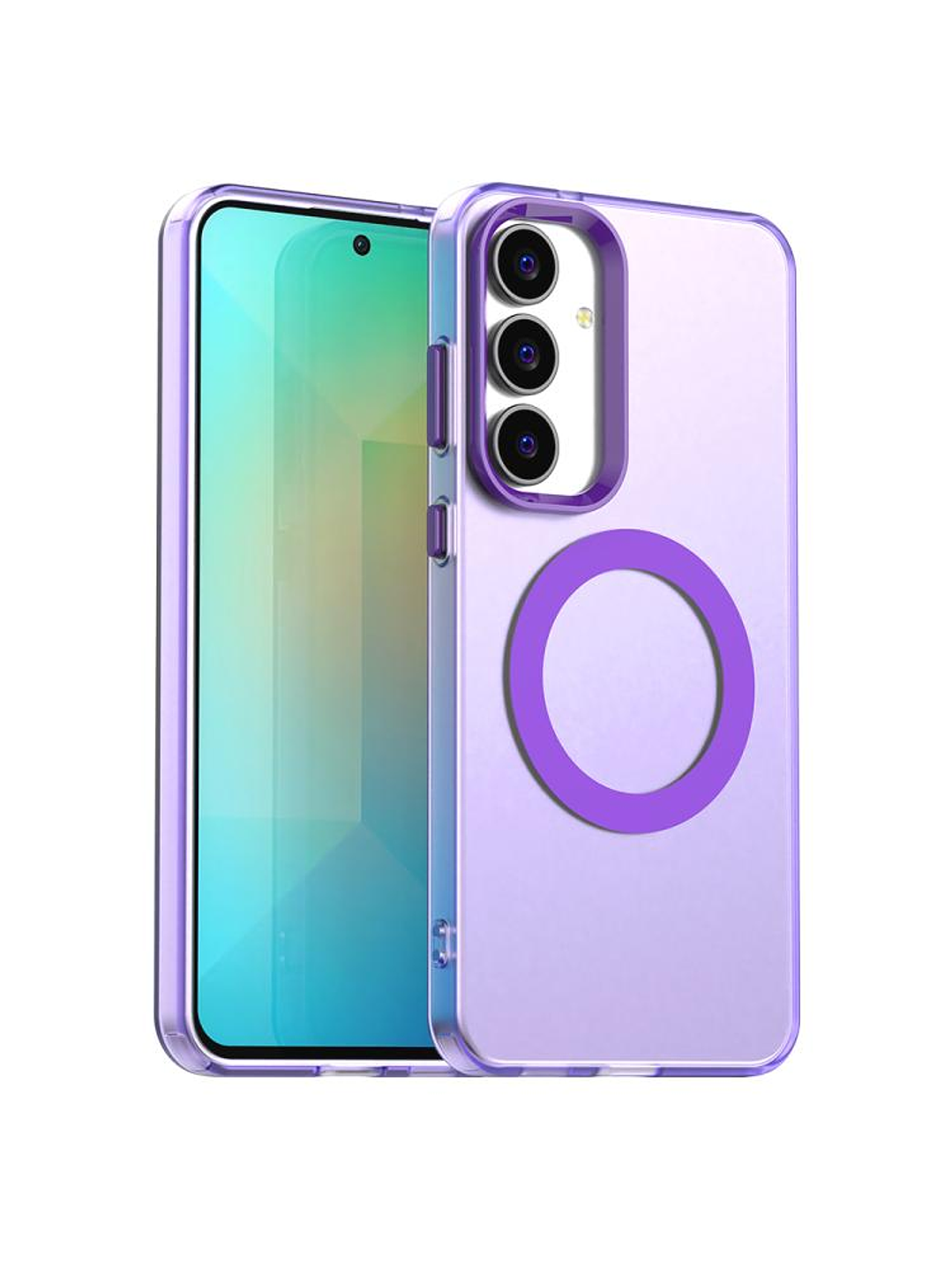 Carcasa Compatible Carga Magnética Mate Para Samsung Galaxy S25 FE 2