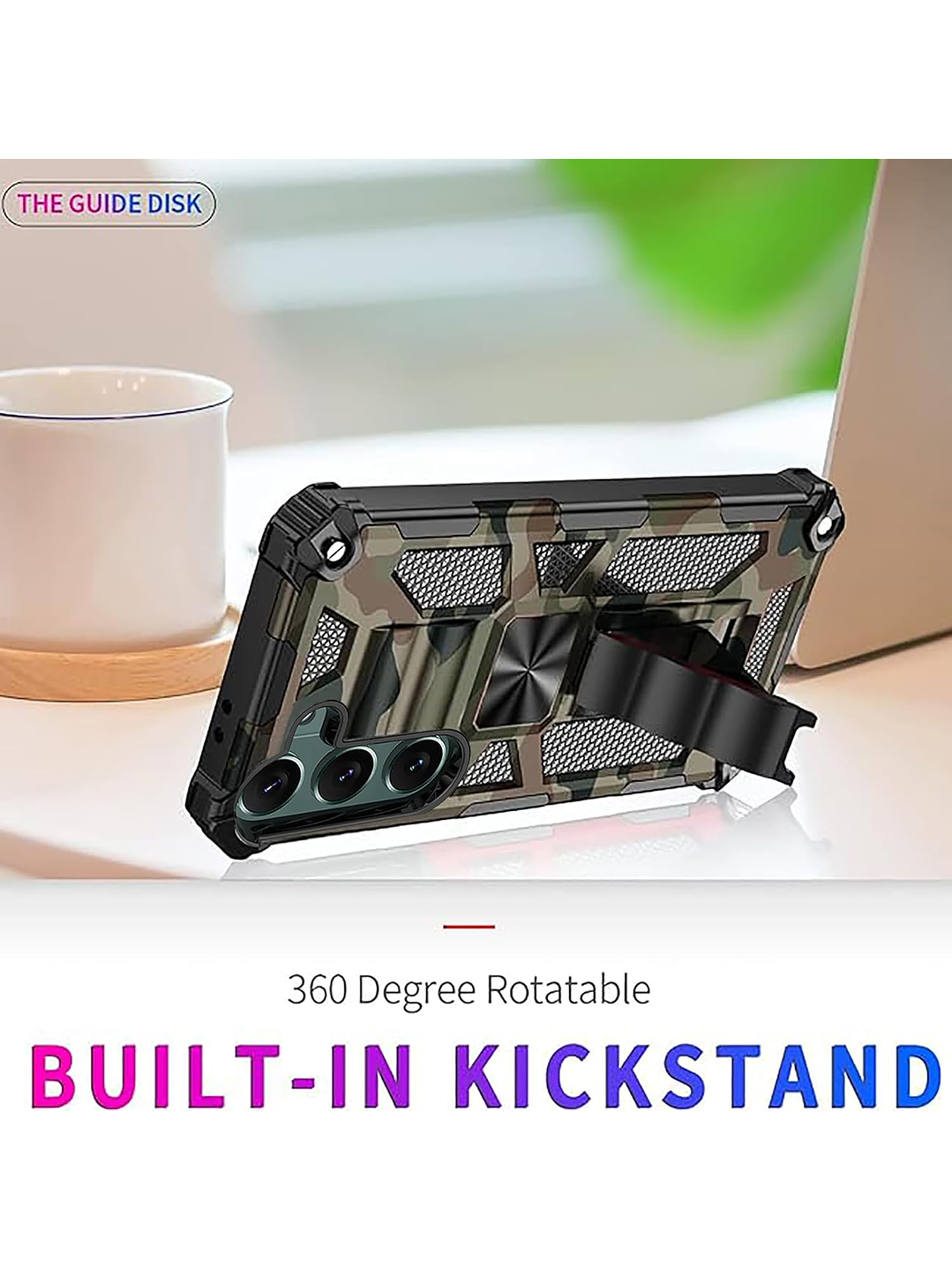 Carcasa Antigolpe Armor Camuflaje Militar Para Samsung Galaxy S25 Ultra 4