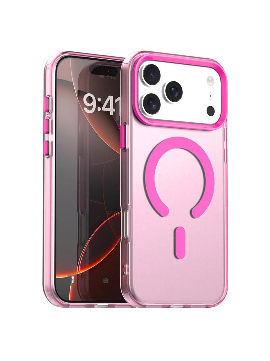Carcasa Compatible Carga Magnética Mate Para iPhone 17 Pro Max 4