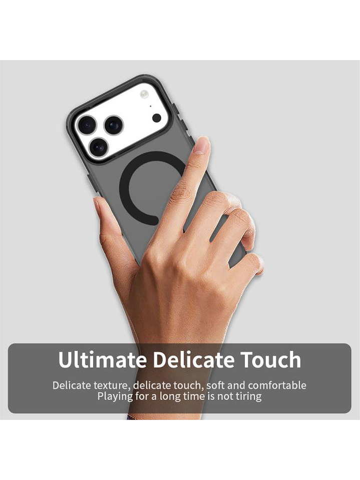 Carcasa Compatible Carga Magnética Mate Para iPhone 17 Pro Max 5