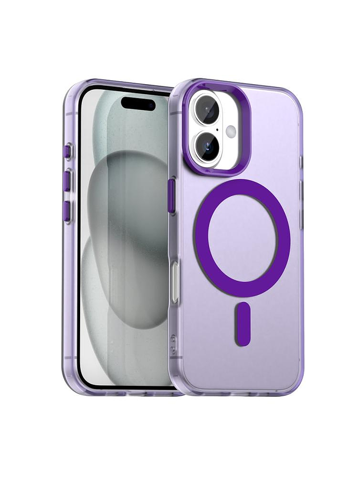 Carcasa Compatible Carga Magnética Mate Para iPhone 17 4