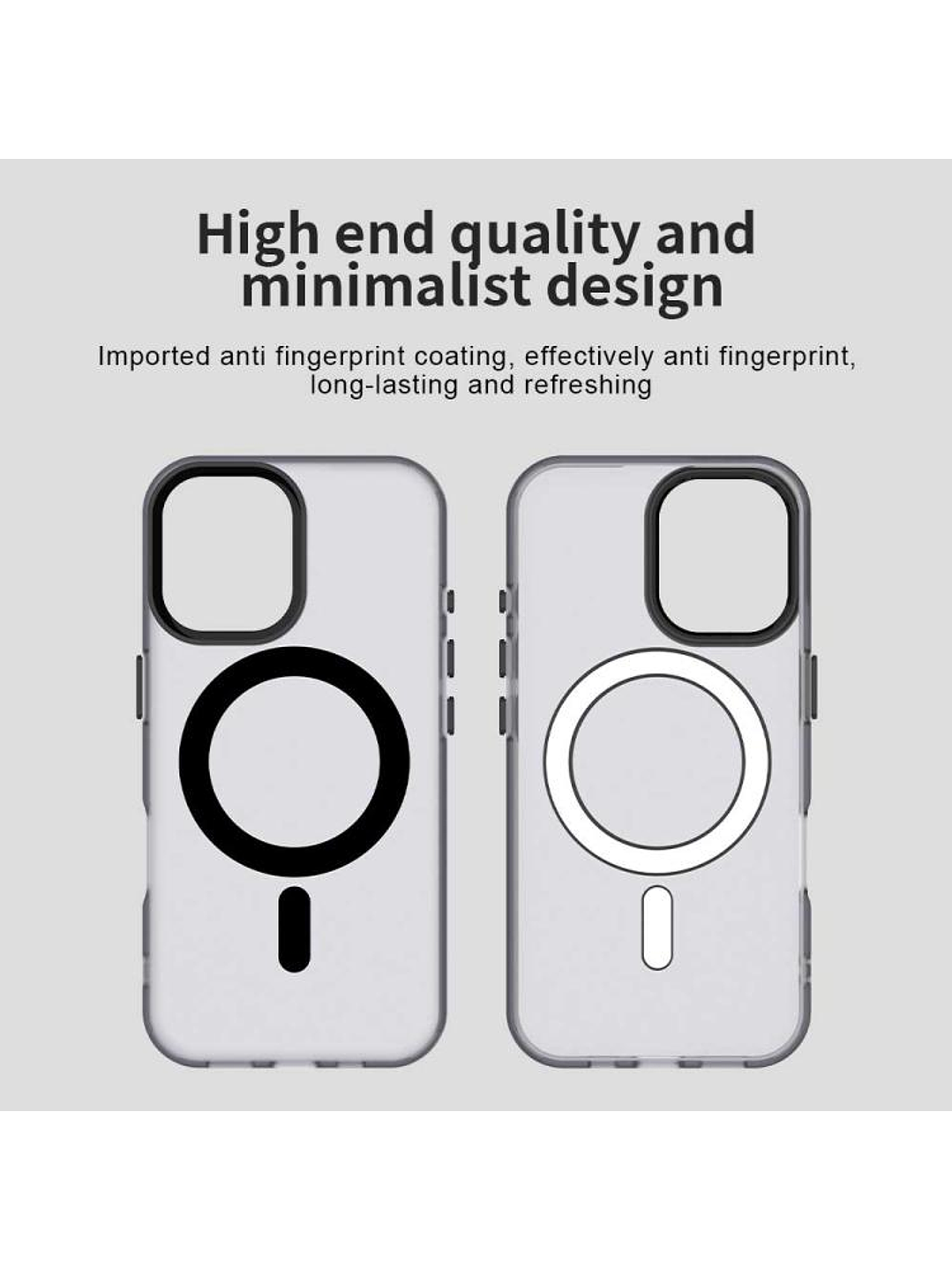 Carcasa Compatible Carga Magnética Mate Para iPhone 17 8