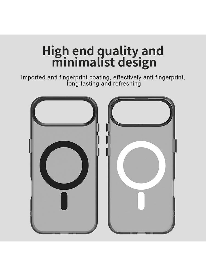 Carcasa Compatible Carga Magnética Mate Para iPhone 17 Air 5