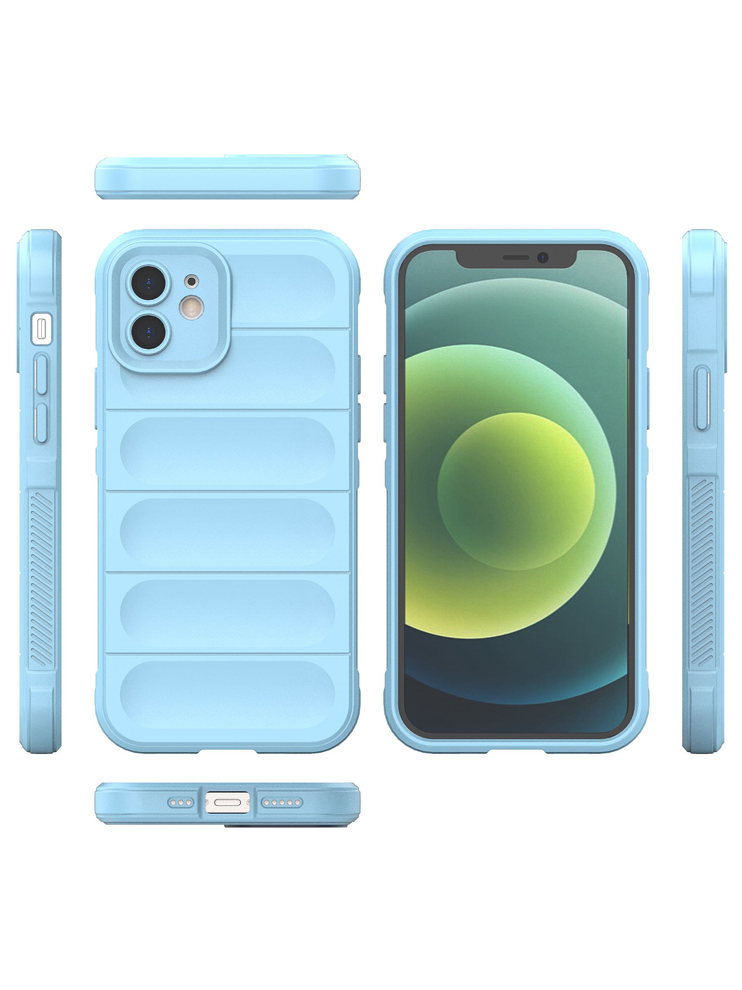 Carcasa Antigolpe Silicona Robusta Para iPhone 12 7