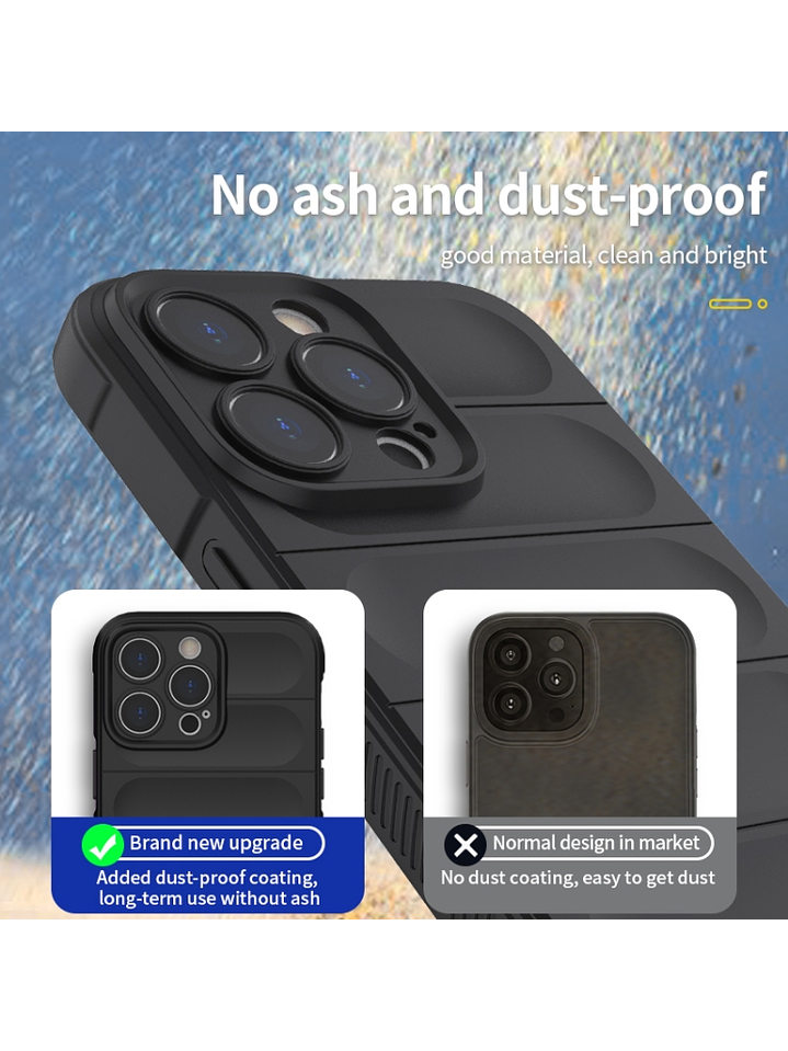 Carcasa Antigolpe Silicona Robusta Para iPhone 15 Pro Max 6