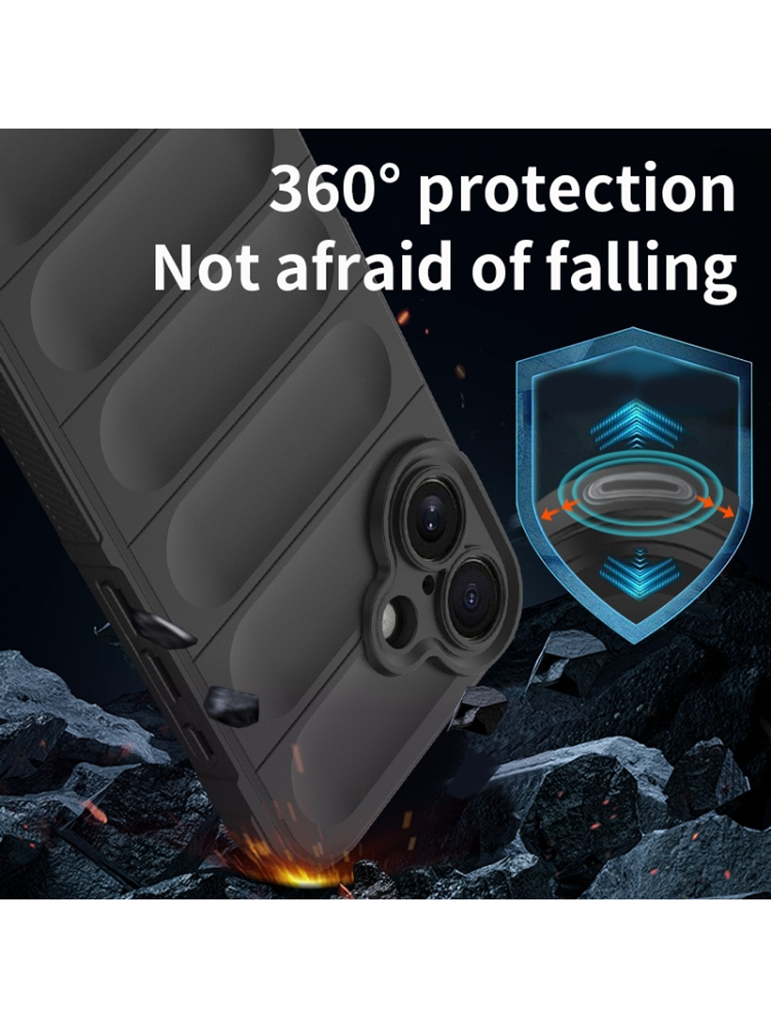 Carcasa Antigolpe Silicona Robusta Para iPhone 16 Plus 6