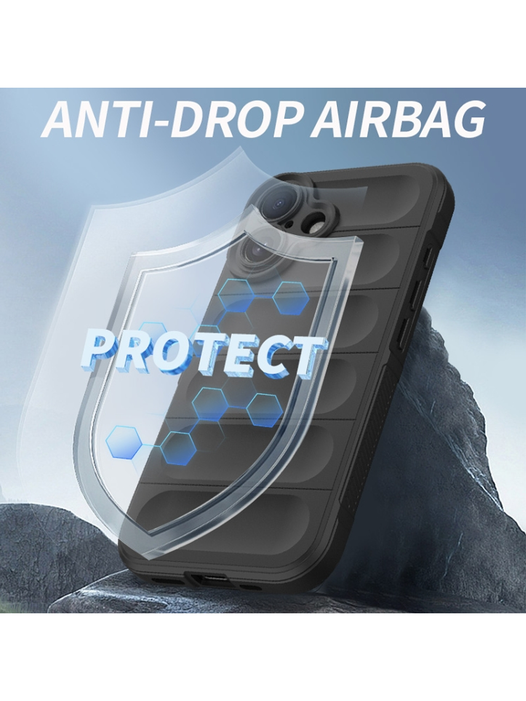 Carcasa Antigolpe Silicona Robusta Para iPhone 16 4