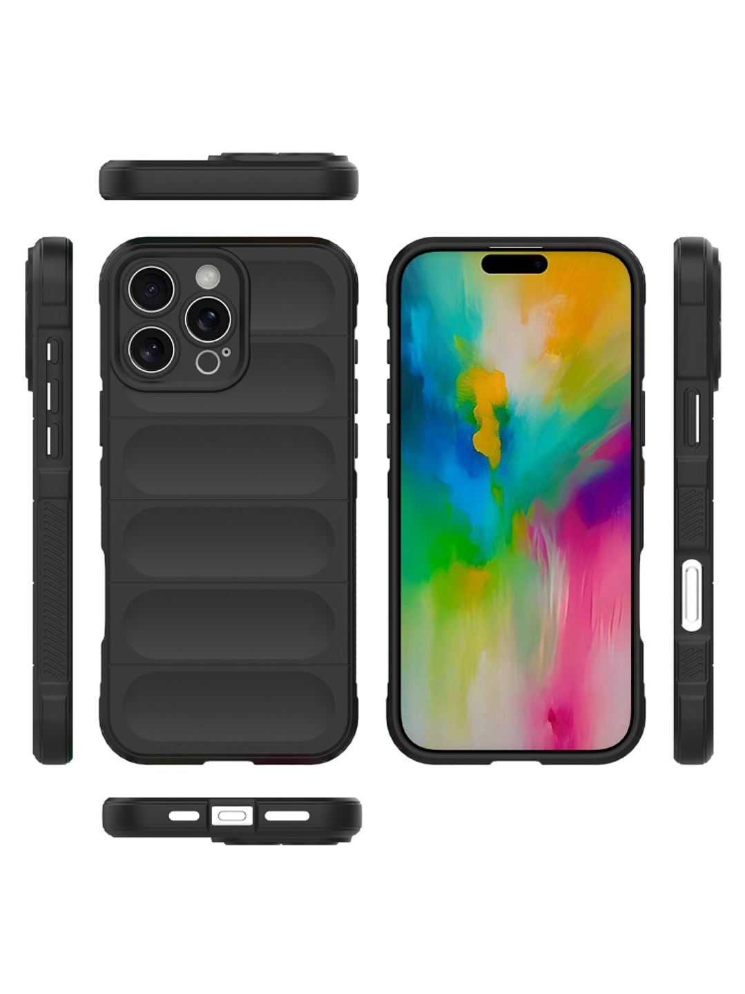 Carcasa Antigolpe Silicona Robusta Para iPhone 16 Pro Max 6