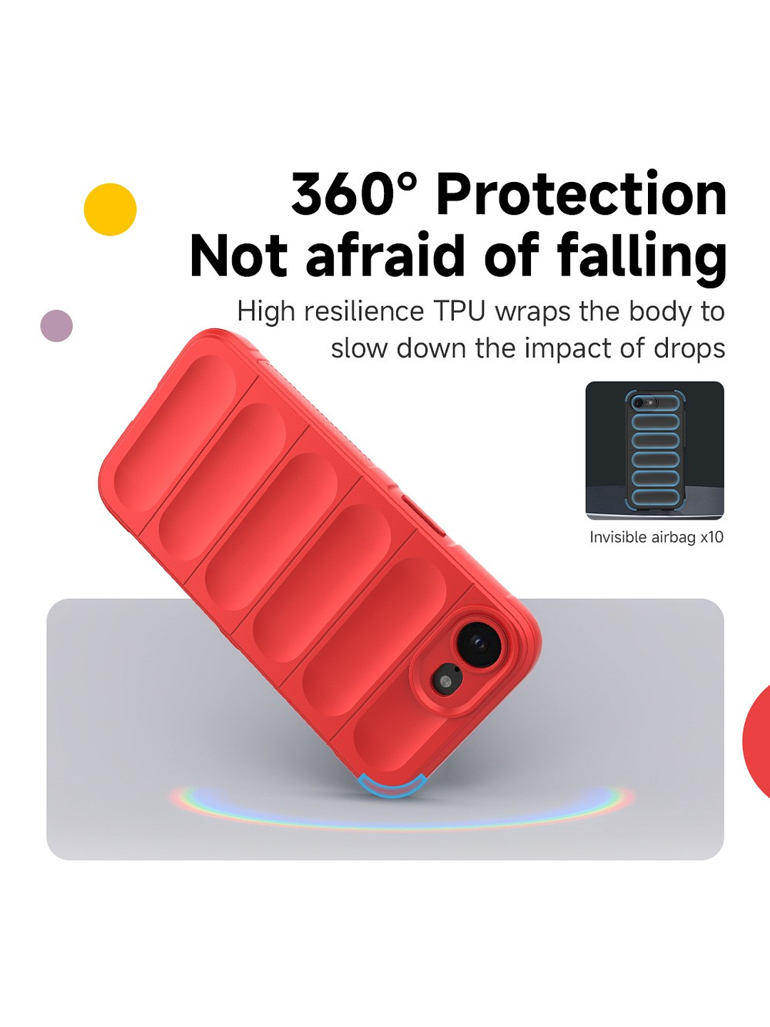 Carcasa Antigolpe Silicona Robusta Para iPhone 16E 5