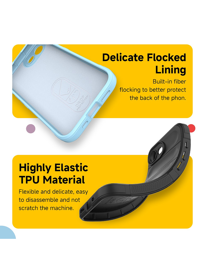 Carcasa Antigolpe Silicona Robusta Para iPhone 16E 4