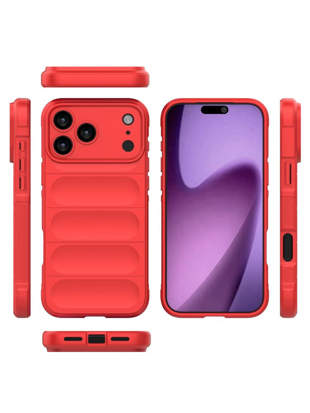 Carcasa Antigolpe Silicona Robusta Para iPhone 17 Pro Max 8
