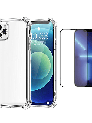 Carcasa Transparente Antigolpes + Lamina Para iPhone 11 Pro Max