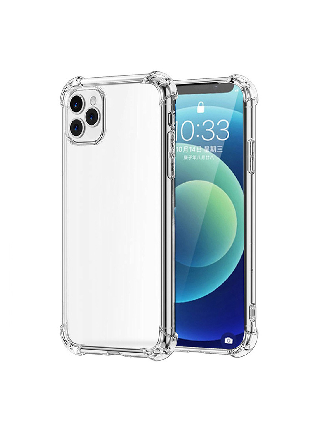 Carcasa Transparente Antigolpes + Lamina Para iPhone 11 Pro Max 2