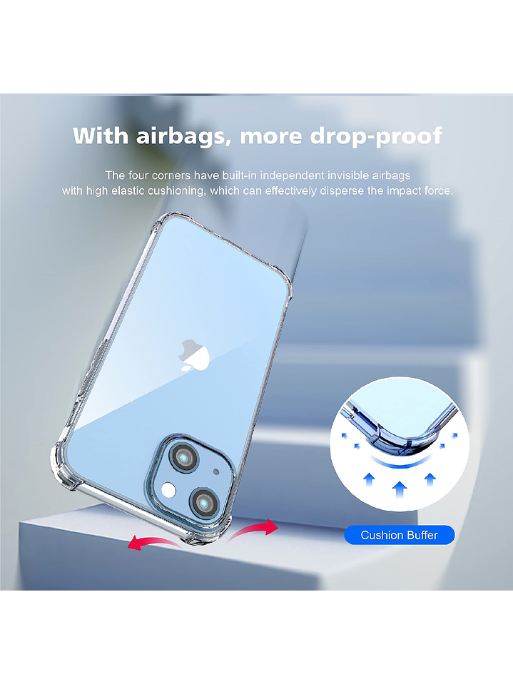 Carcasa Transparente Antigolpes + Lamina Para iPhone 12 Pro Max 4