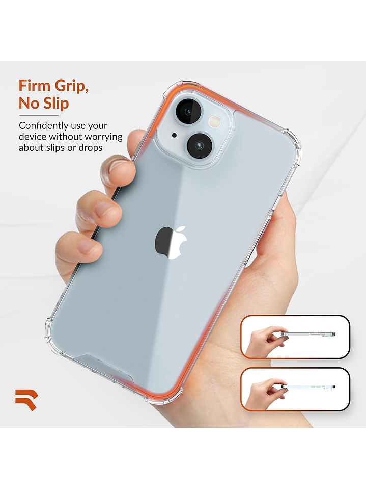 Carcasa Transparente Antigolpes + Lamina Para iPhone 13 Mini 5