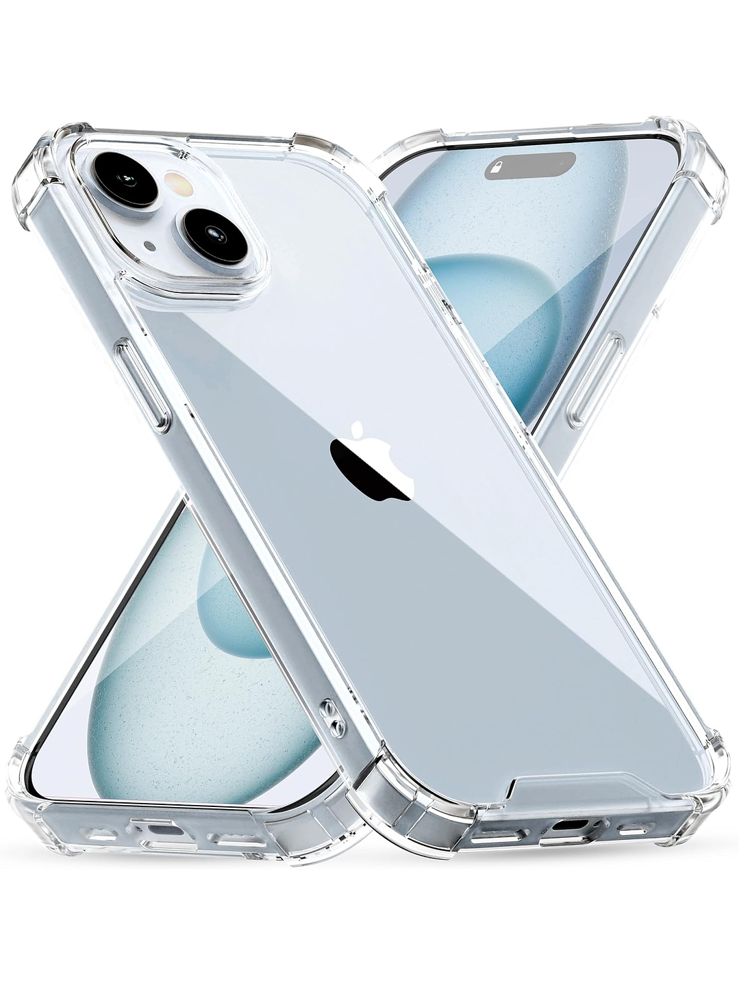 Carcasa Transparente Antigolpes + Lamina Para iPhone 13 Mini 6